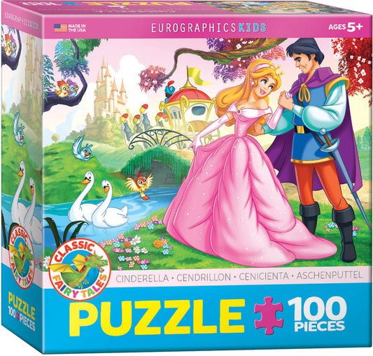EuroGraphics Cinderella 100-Piece Jigsaw Puzzle Box – Classic Fairy Tales Kids Puzzle Ages 5+ Made in USA