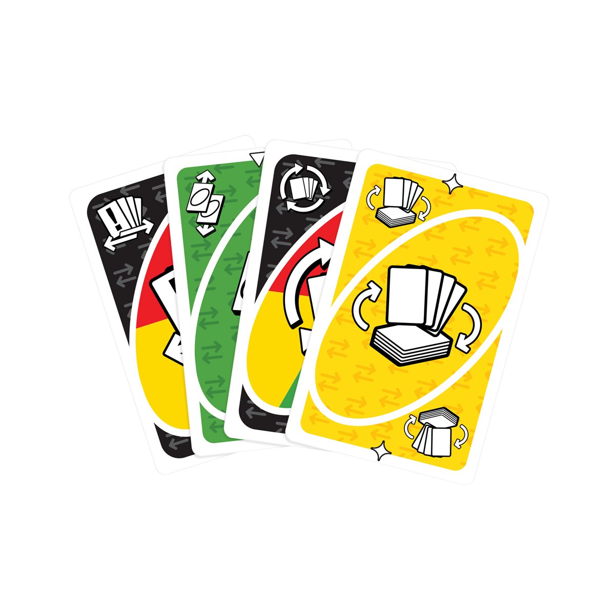 Mattel UNO Add-On Cards multiple cards with multiple colors 