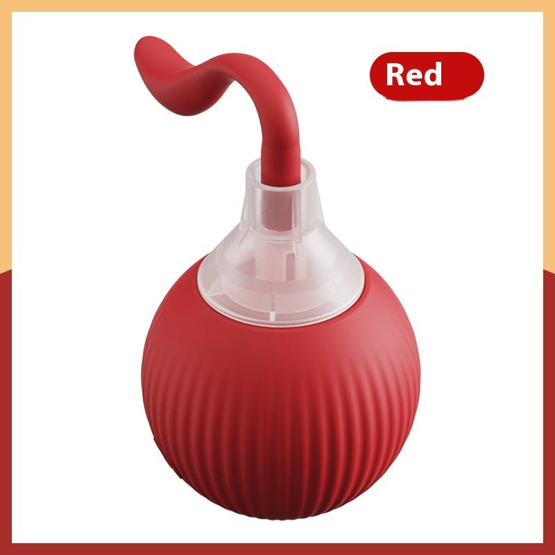Interactive cat toy ball red variant - upright product shot